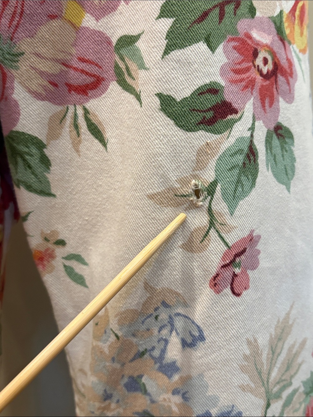 Vintage Ralph Lauren Blue Label 90s Floral Denim High-Rise Jeans 31 *As-Is* - Picture 9 of 16
